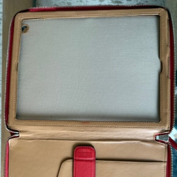 Never Used Coral Leather Coach Ipad Case/Protector - Picture 4 of 5